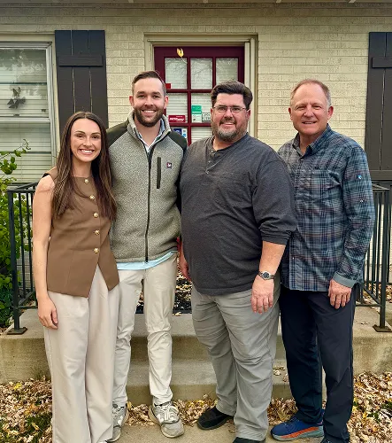 Dr. Cameron Waters and Dr. Sarah Waters with Dr. Long and Dr. Rold